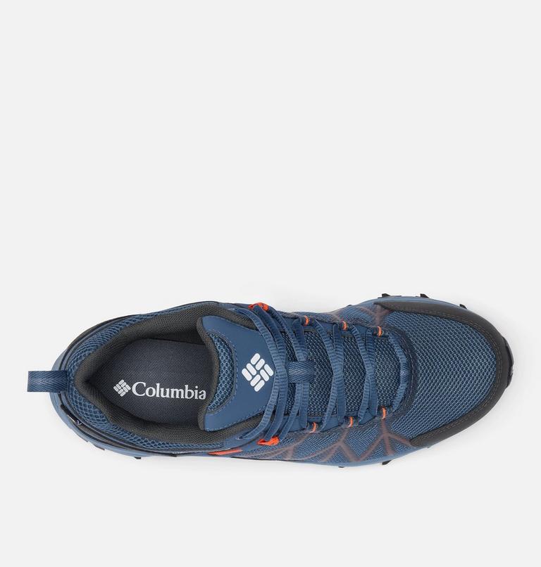 Men's Peakfreak II OutDry Shoe, Color: Zinc, Tangy Orange, image 4