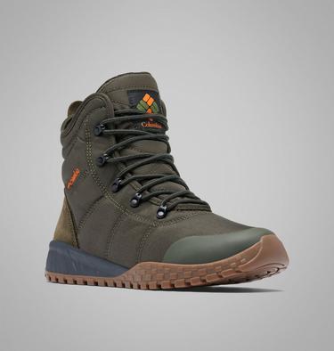 Men's Fairbanks II Omni-Heat Waterproof Winter Boots, Color: Deep Olive, Desert Sun, image 3