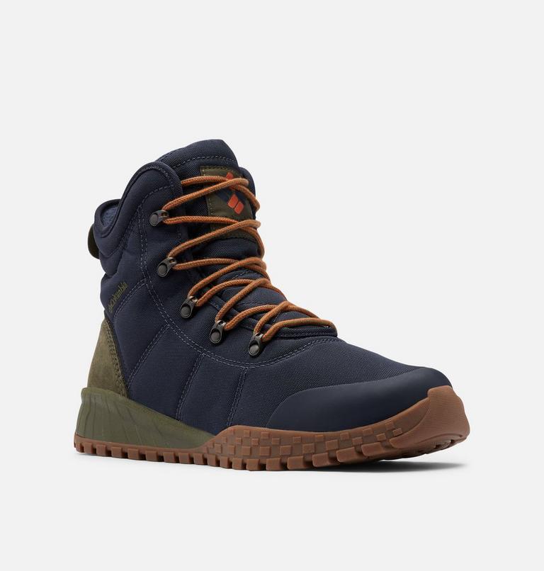 Botas de invierno impermeables Fairbanks II Omni-Heat para hombre, Color: Abyss, Dark Adobe, image 3