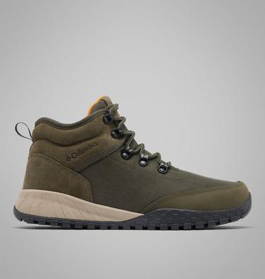 Zapatillas para caminar impermeables de media caña Fairbanks II para hombre, Color: Deep Olive, Desert Sun, image 5