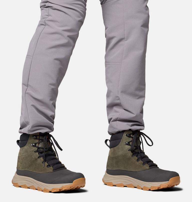 Men's Expeditionist Shield II Waterproof Winter Boots, Color: Deep Olive, Desert Sun, image 10