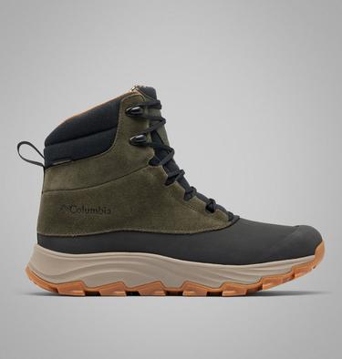 Men's Expeditionist Shield II Waterproof Winter Boots, Color: Deep Olive, Desert Sun, image 3