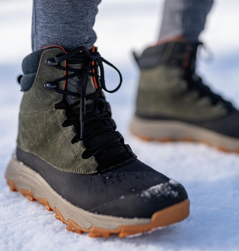Men's Expeditionist Shield II Waterproof Winter Boots, Color: Deep Olive, Desert Sun, image 11