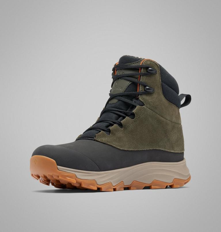 Men's Expeditionist Shield II Waterproof Winter Boots, Color: Deep Olive, Desert Sun, image 7