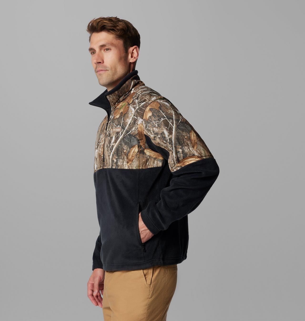 Men's PHG™ Fleece Overlay II Quarter Zip Fleece Pullover 4