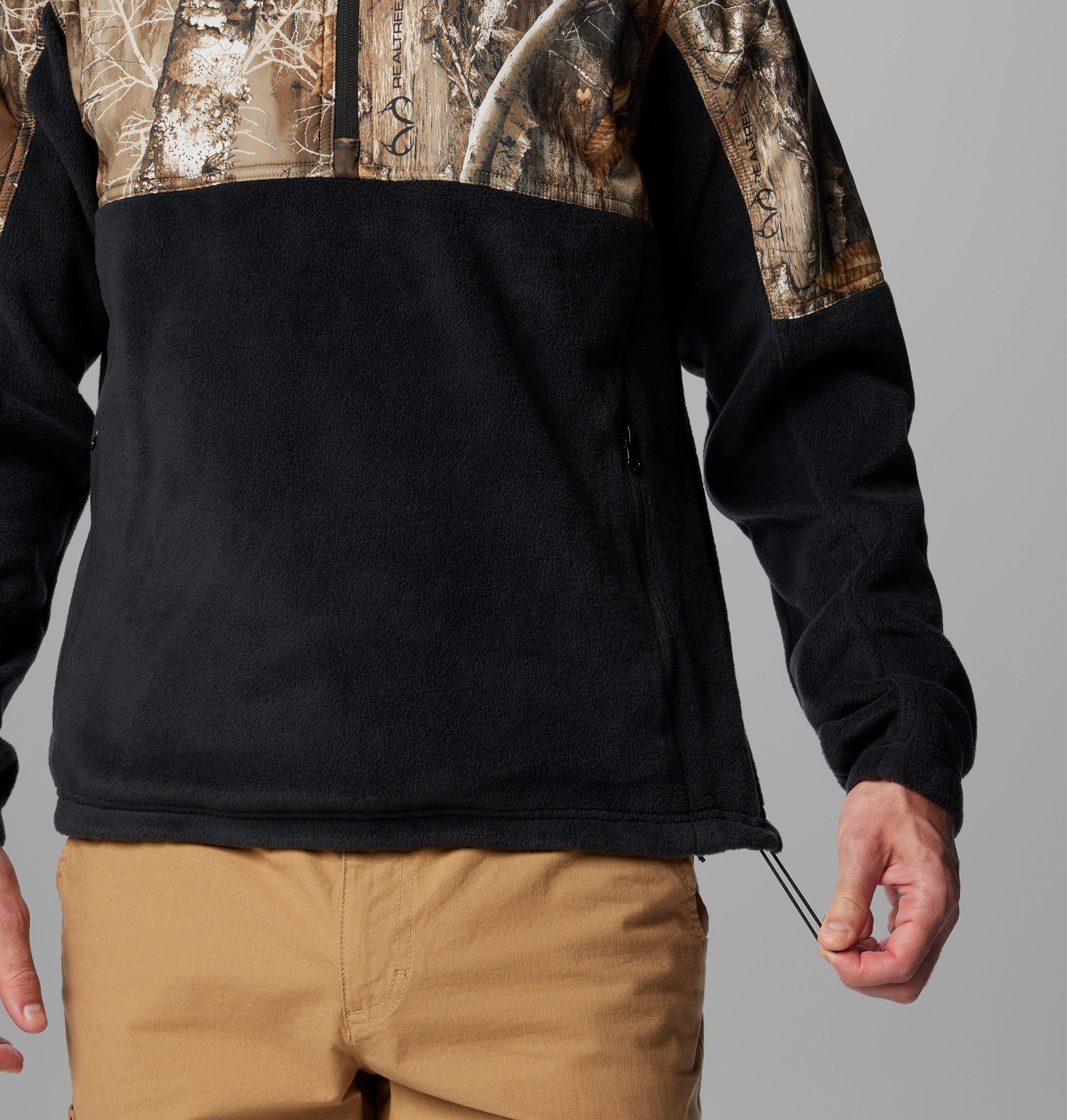 Men's PHG Fleece Overlay II Quarter Zip Fleece Pullover | 010 | M 7
