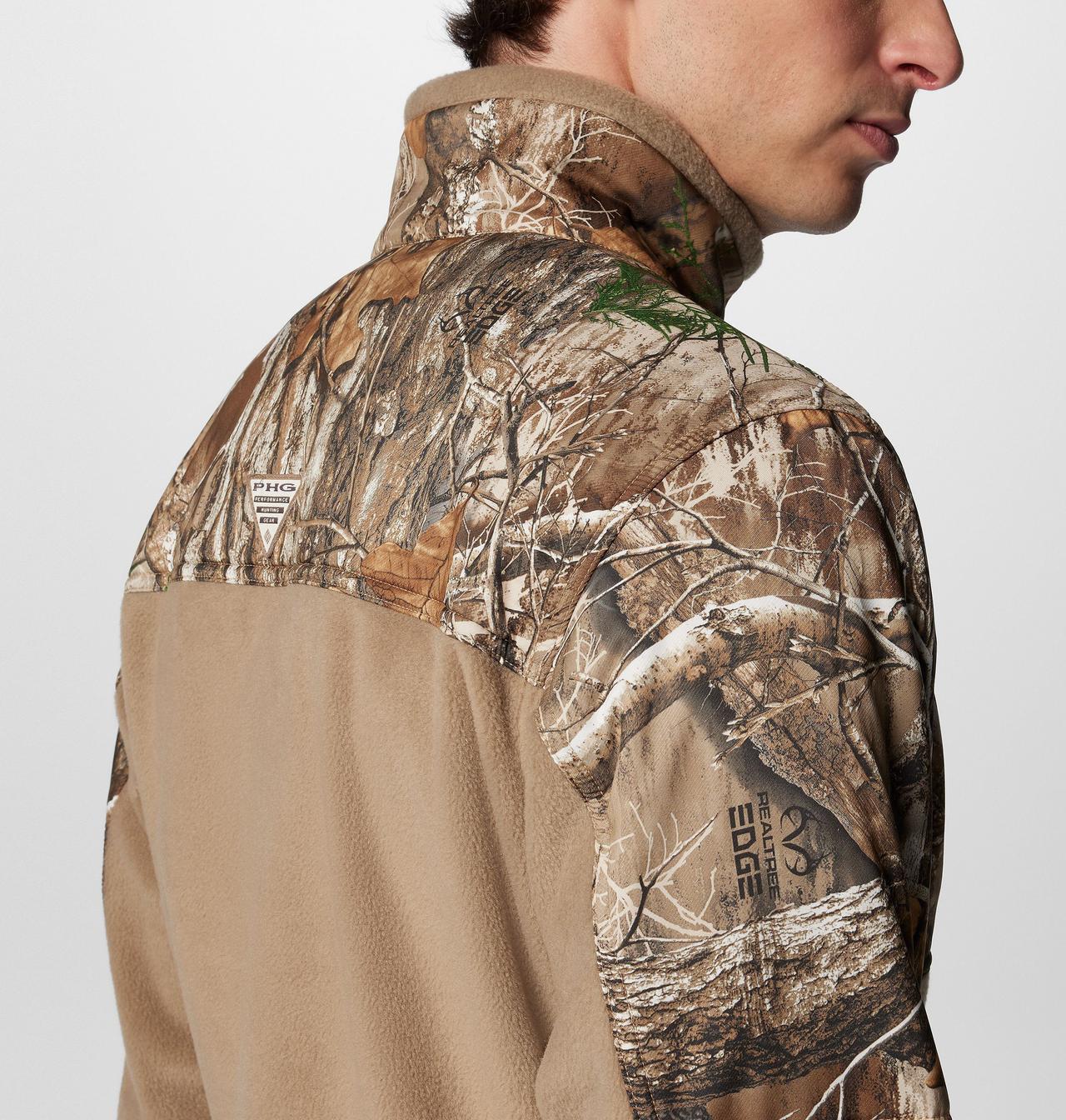 Men's PHG™ Fleece Overlay II Quarter Zip Fleece Pullover | 250 | M 6