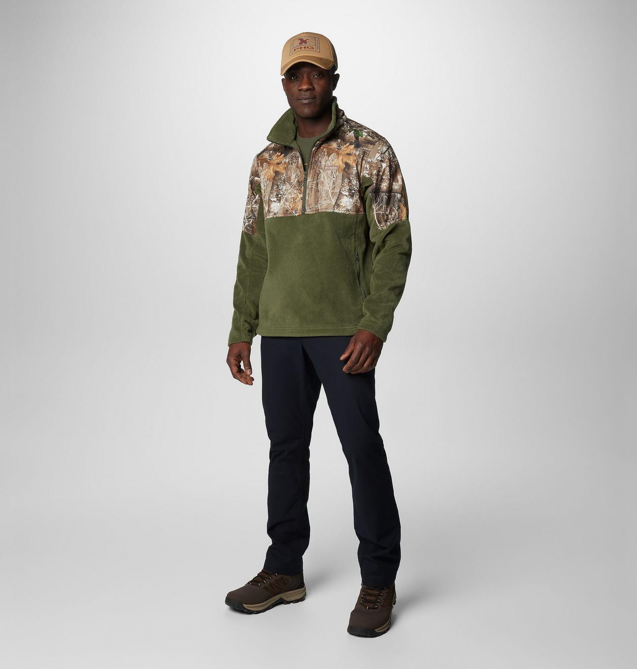 Men's PHG™ Fleece Overlay II Quarter Zip Fleece Pullover 3