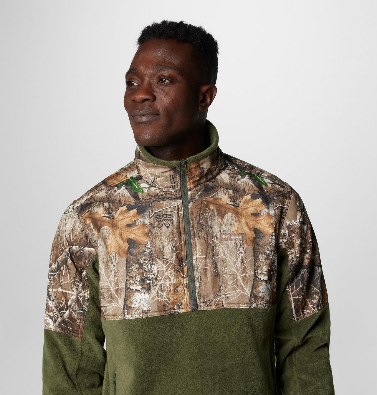 Men's PHG™ Fleece Overlay II Quarter Zip Fleece Pullover 5