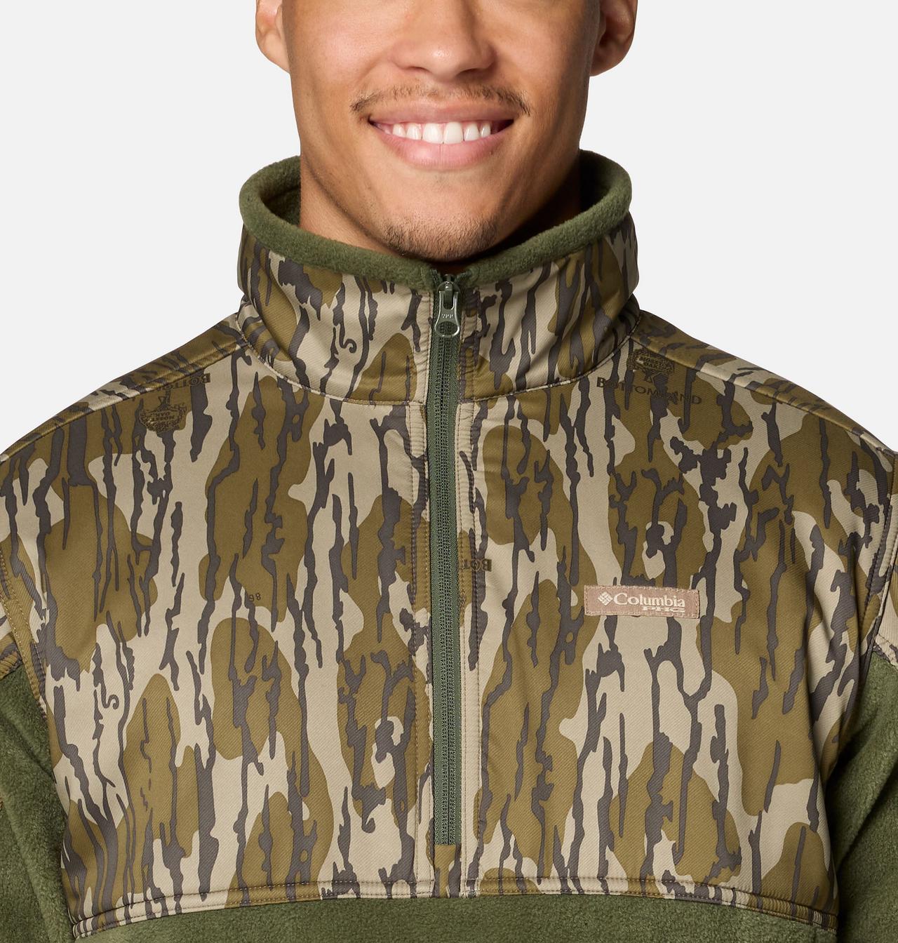 Men's PHG™ Fleece Overlay II Quarter Zip Fleece Pullover