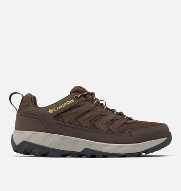 Men's Strata Trail Walking Shoe, Color: Cordovan, Golden Yellow, image 3