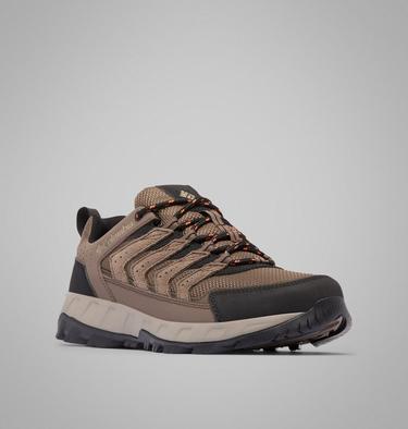 Men's Strata Trail Walking Shoe, Color: Mud, Tangy Orange, image 3