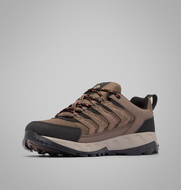 Men's Strata Trail Walking Shoe, Color: Mud, Tangy Orange, image 7