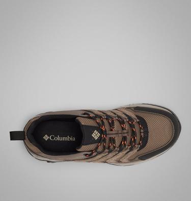 Men's Strata Trail Walking Shoe, Color: Mud, Tangy Orange, image 4