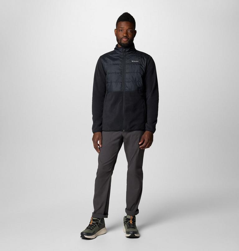 Men's Basin Butte II Hybrid Fleece Jacket, Color: Black, image 3