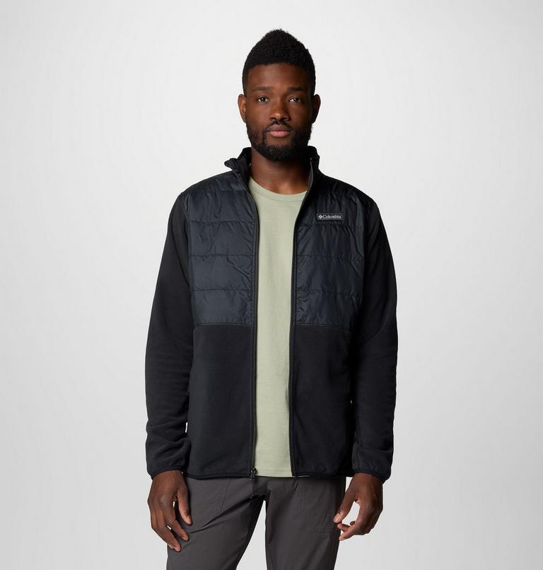 Men's Basin Butte II Hybrid Fleece Jacket, Color: Black, image 6