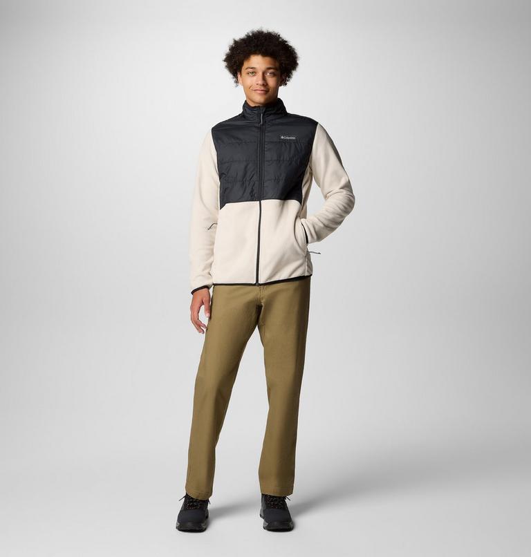 Men's Basin Butte II Hybrid Fleece Jacket, Color: Dark Stone, Black, image 2
