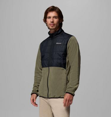 Veste Polaire Hybride Basin Butte II Homme, Color: Stone Green, Black, image 12