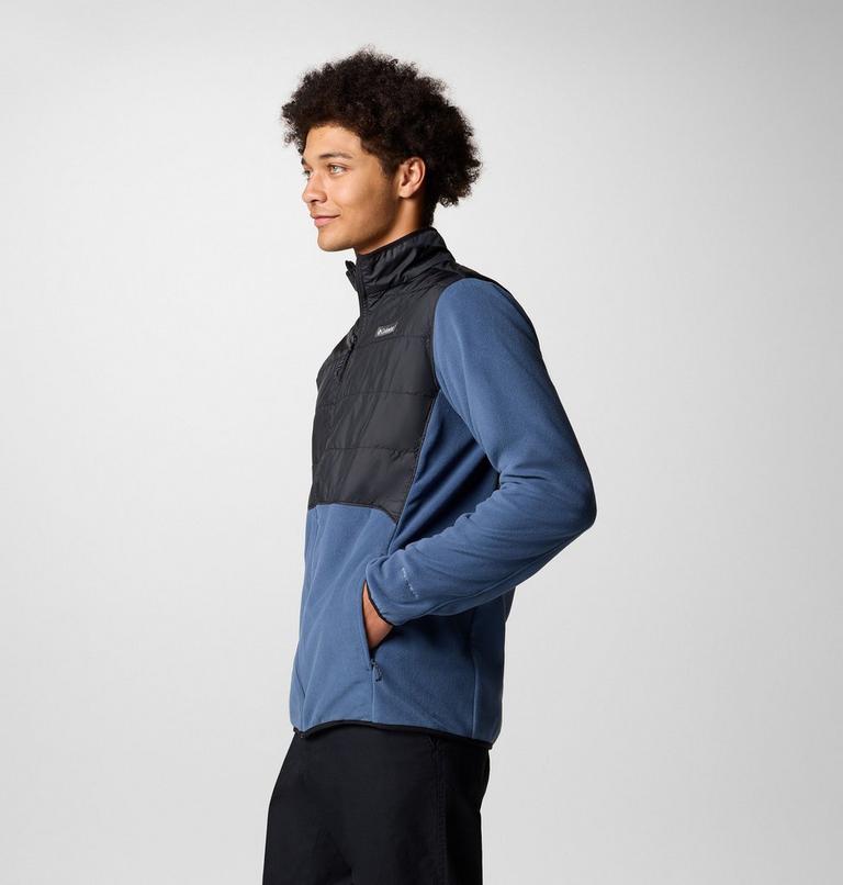 Men's Basin Butte II Hybrid Fleece Jacket, Color: Dark Mountain, Black, image 4