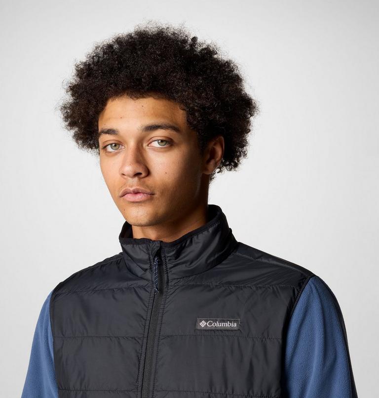 Men's Basin Butte II Hybrid Fleece Jacket, Color: Dark Mountain, Black, image 5