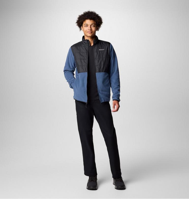Men's Basin Butte II Hybrid Fleece Jacket, Color: Dark Mountain, Black, image 2