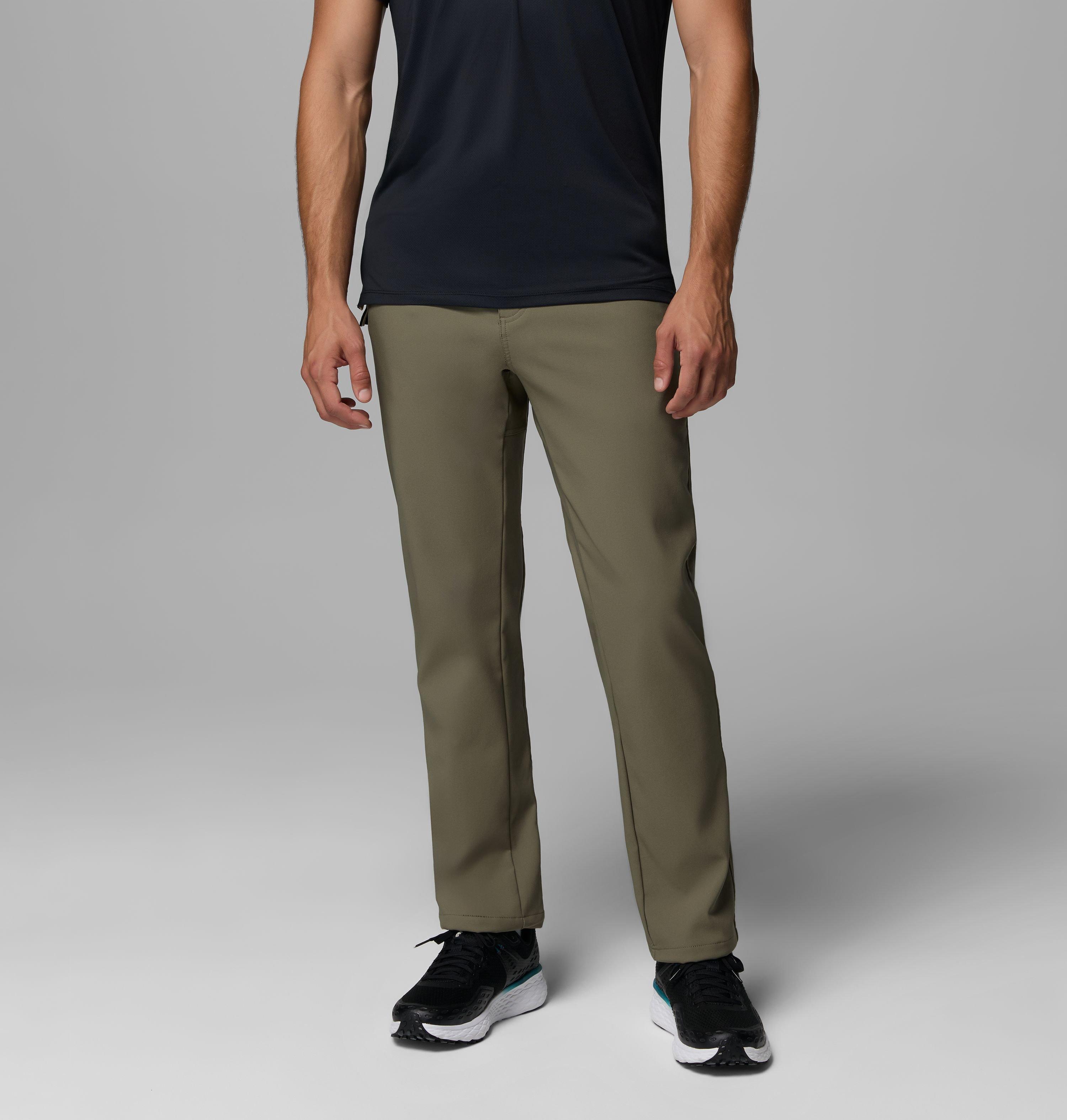 Columbia Sportswear Men's Green Columbia - Time To Trail™ Omni-Heat™ Hiking Trousers - Stone Small