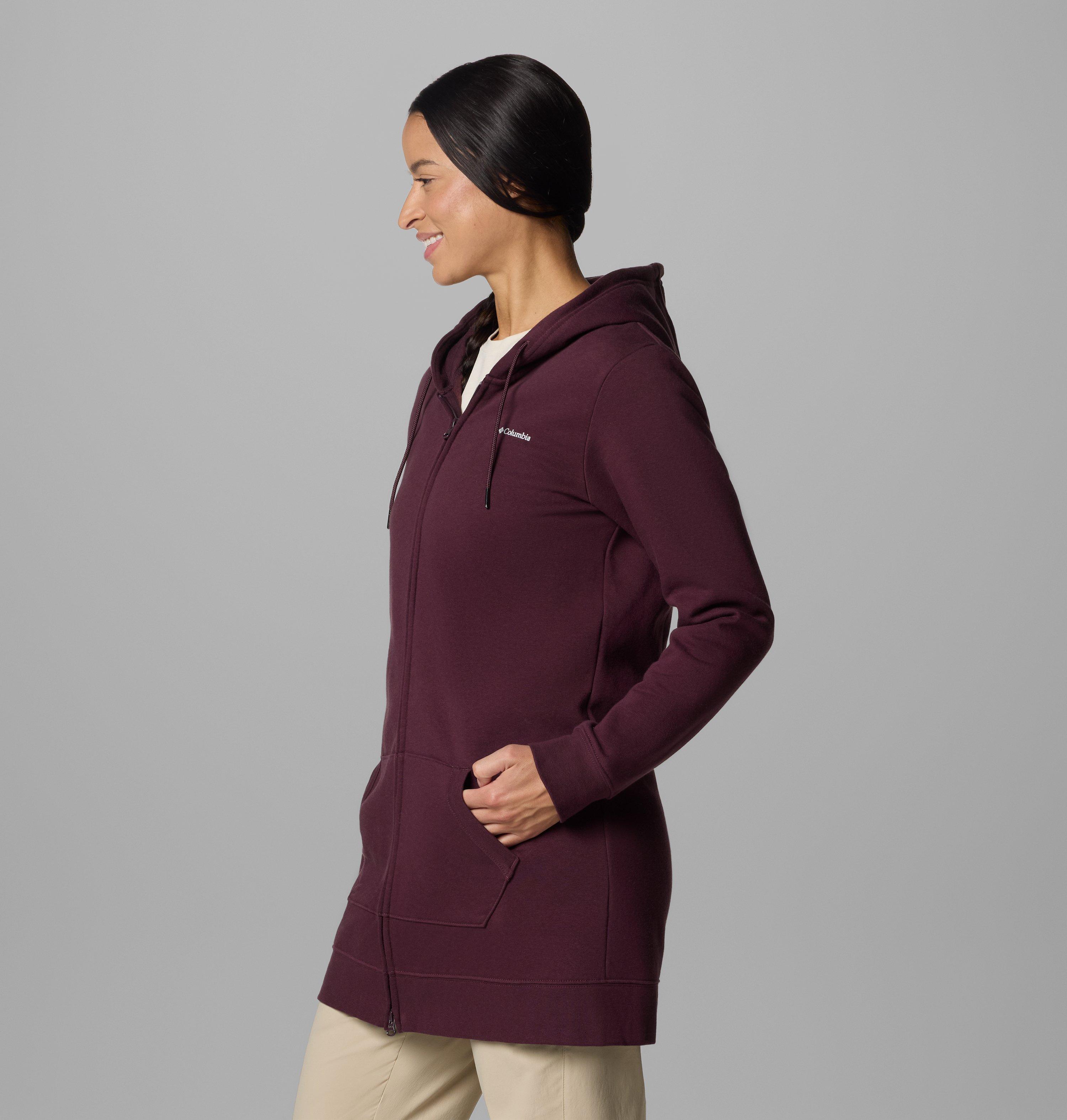 Chandail à capuchon long avec fermeture éclair Burr Trail pour femme 3
