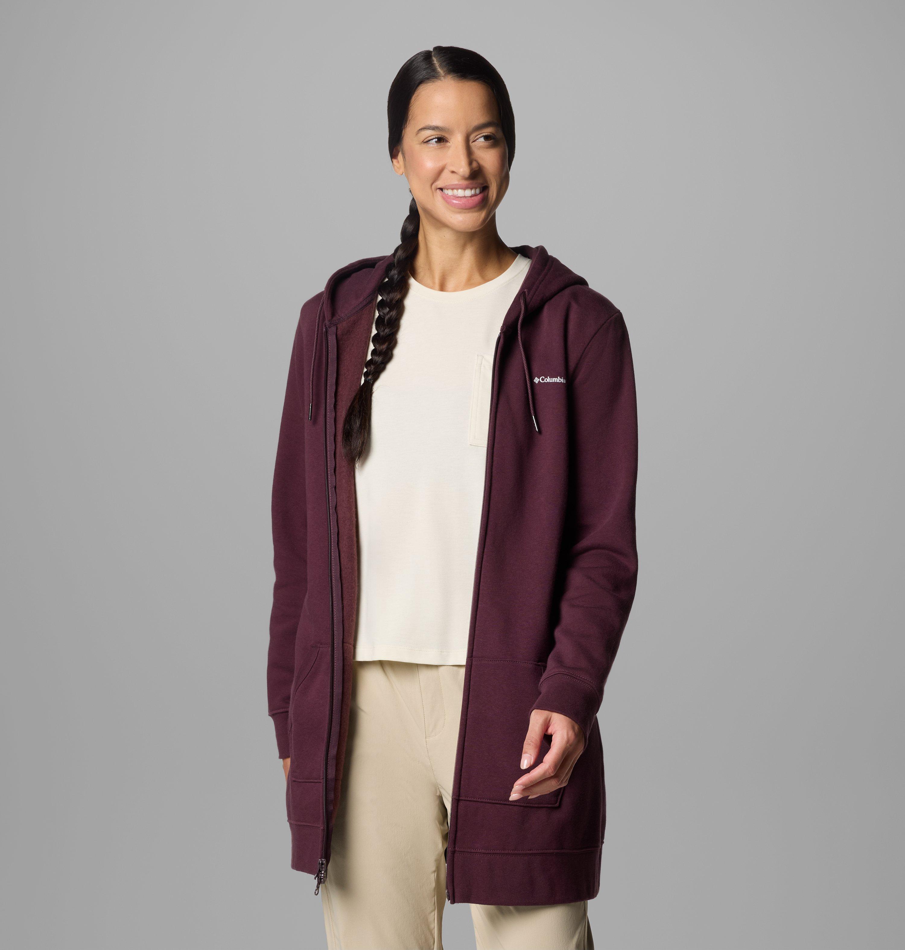 Chandail à capuchon long avec fermeture éclair Burr Trail pour femme 5