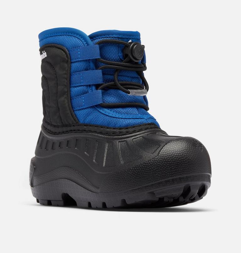 Kids' Powderbug Snowlite Lace Snow Boot, Color: Mountain Blue, Black, image 3