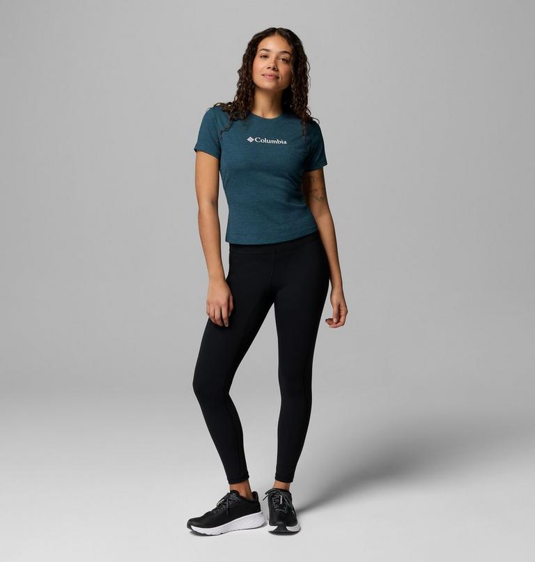Women's Columbia Move Technical T-Shirt, Color: Everblue Heather, image 2