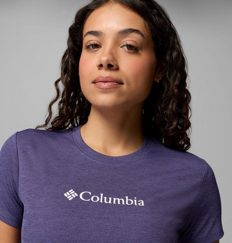 Women's Columbia Move Technical T-Shirt, Color: Stormwatch Heather, image 5