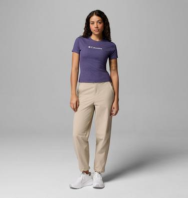 Women's Columbia Move Technical T-Shirt, Color: Stormwatch Heather, image 2