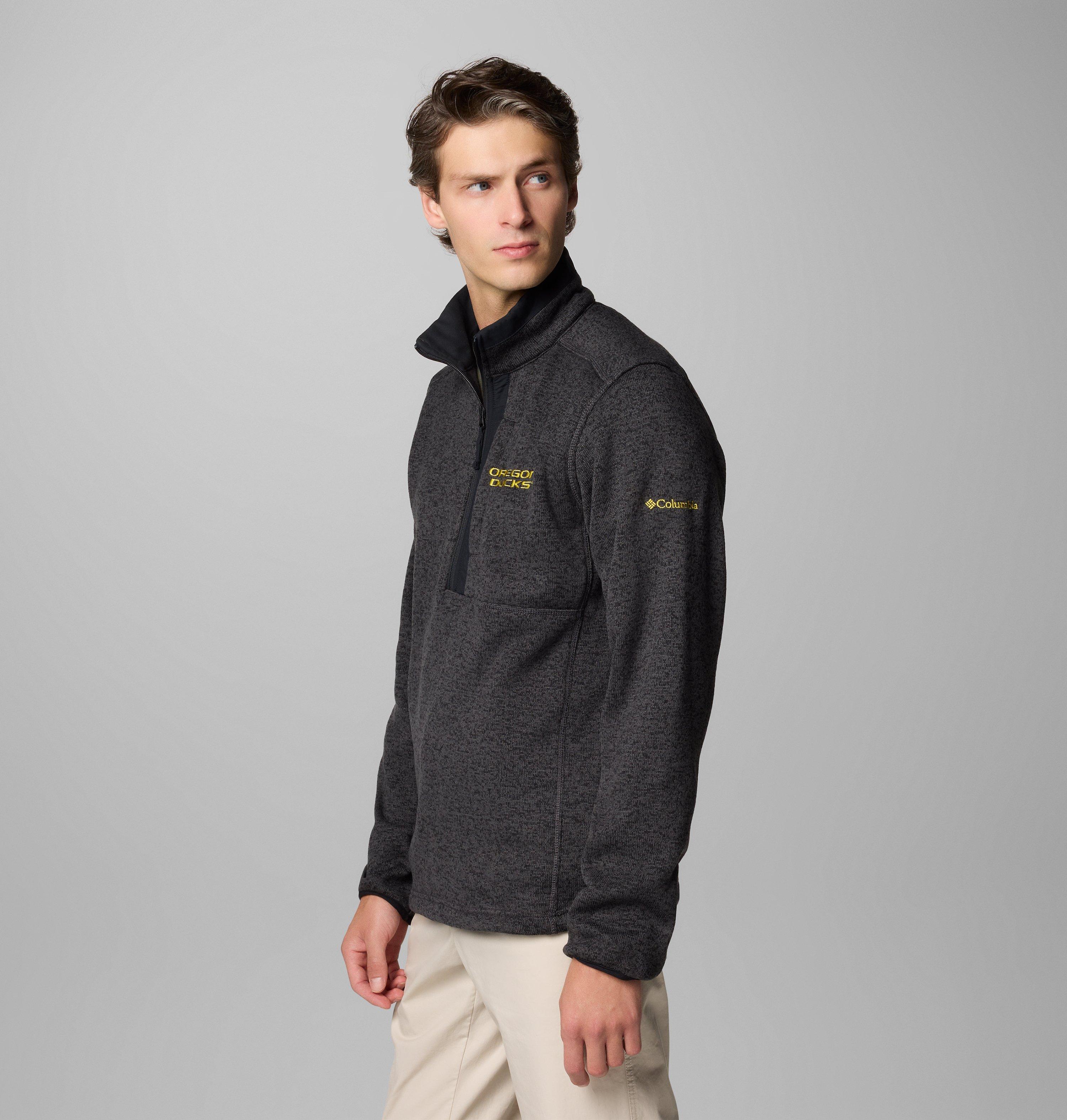 Men's Collegiate Sweater Weather Fleece Half Zip Pullover - Oregon 4