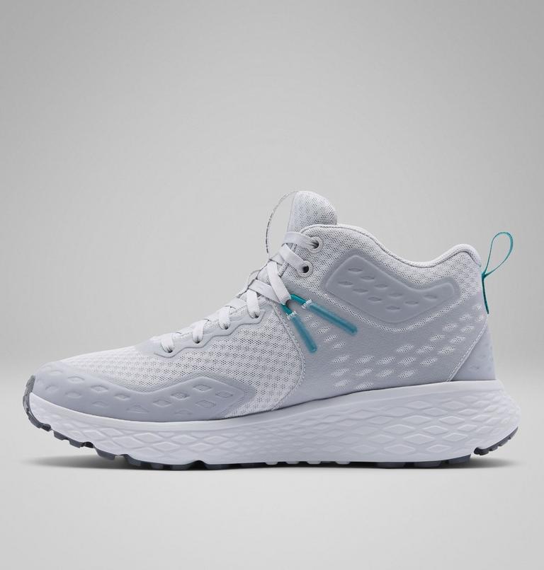 Men's Konos TRS OutDry Mid Hiking Shoe, Color: Grey Ice, Teal Chloride, image 6