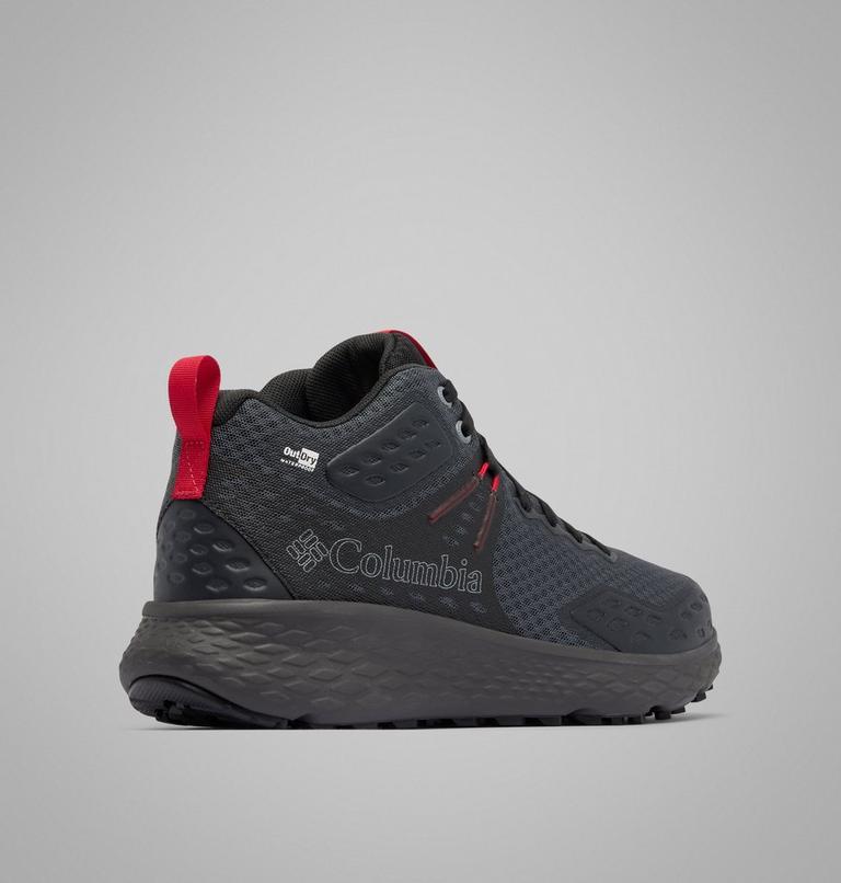 Men's Konos TRS OutDry Mid Hiking Shoe, Color: Dark Grey, Mountain Red, image 9