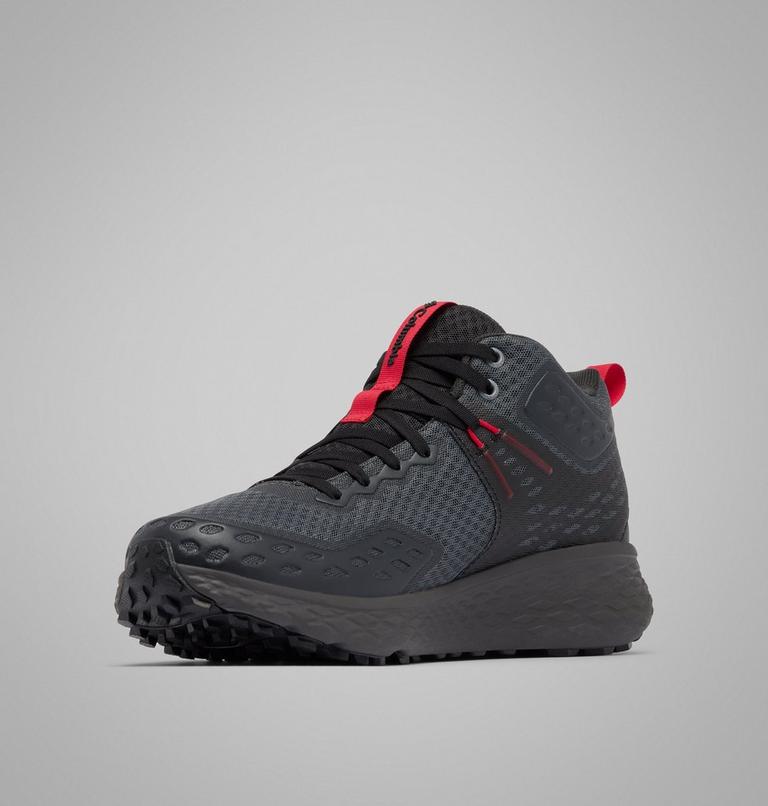 Men's Konos TRS OutDry Mid Hiking Shoe, Color: Dark Grey, Mountain Red, image 7