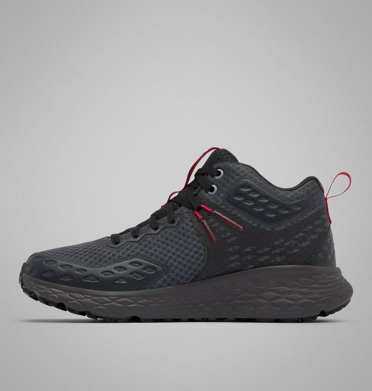 Men's Konos TRS OutDry Mid Hiking Shoe, Color: Dark Grey, Mountain Red, image 6