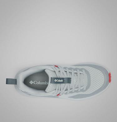 Women's Konos TRS OutDry Mid Hiking Shoe, Color: Grey Ice, Poppy Red, image 4