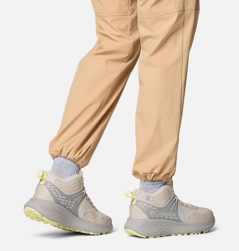 Women's Konos TRS OutDry Mid Hiking Shoe, Color: Cloud Grey, Citron Haze, image 10