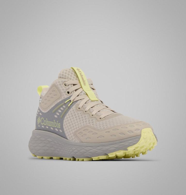 Women's Konos TRS OutDry Mid Hiking Shoe, Color: Cloud Grey, Citron Haze, image 3