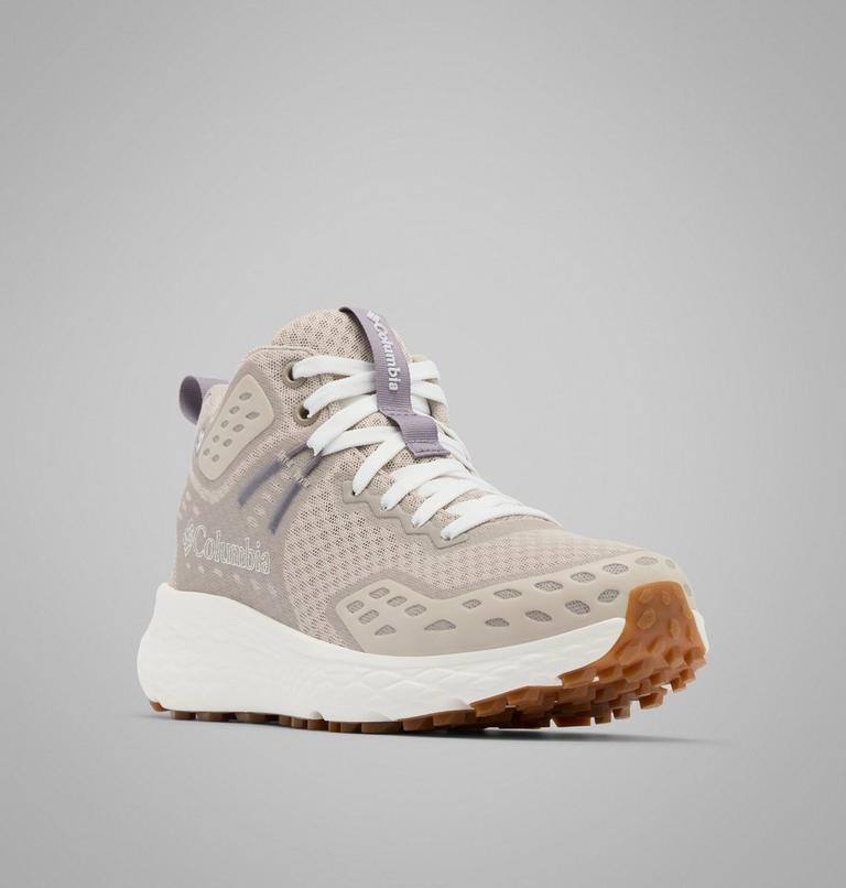 Zapatillas de senderismo de media caña Konos TRS OutDry para mujer, Color: Soft Taupe, Granite Purple, image 3