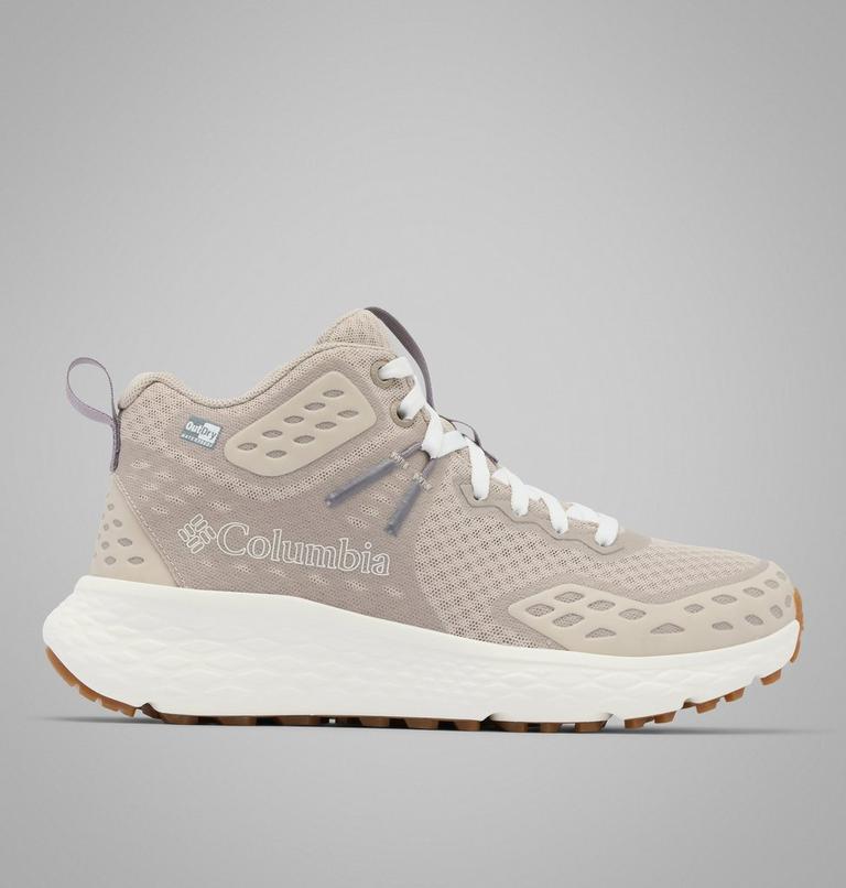 Zapatillas de senderismo de media caña Konos TRS OutDry para mujer, Color: Soft Taupe, Granite Purple, image 1