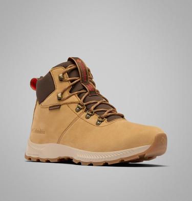 Men's Landroamer Explorer Waterproof Nubuck Boot, Color: Curry, Poppy Red, image 3