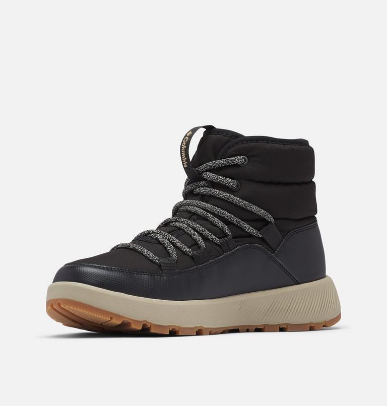 Botas de invierno de media caña Slopeside Village II Omni-Heat para mujer, Color: Black, Silver Sage, image 6