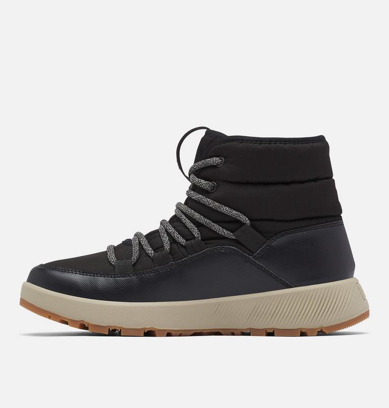 Botas de invierno de media caña Slopeside Village II Omni-Heat para mujer, Color: Black, Silver Sage, image 5