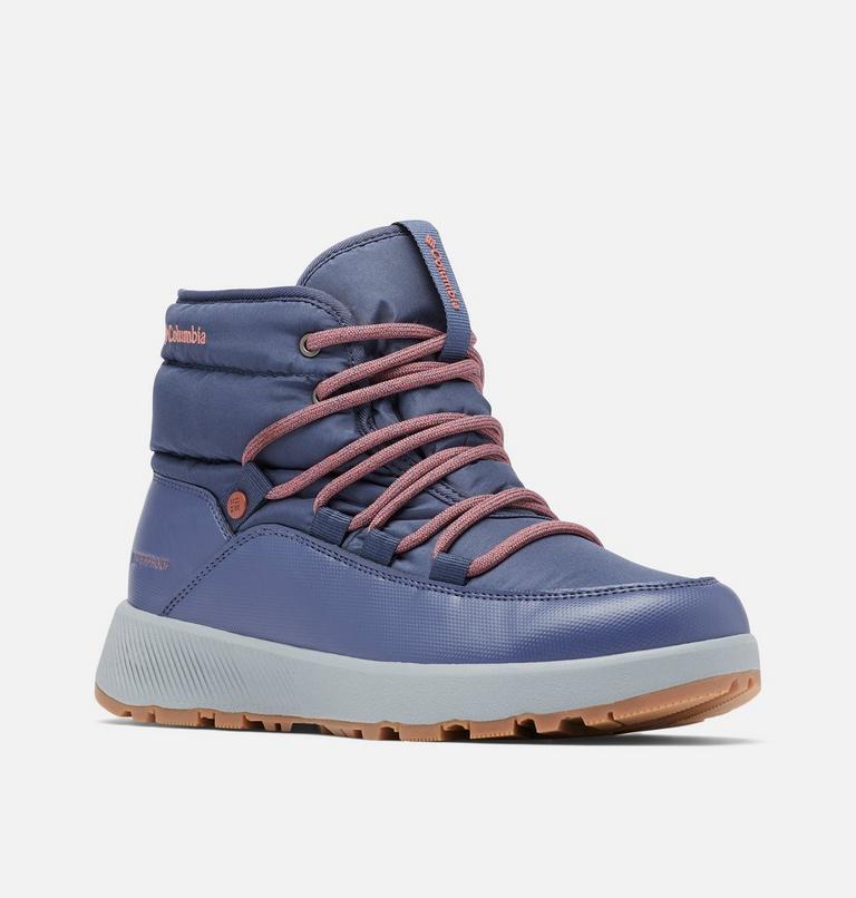 Botas de invierno de media caña Slopeside Village II Omni-Heat para mujer, Color: Nocturnal, Beetroot, image 2