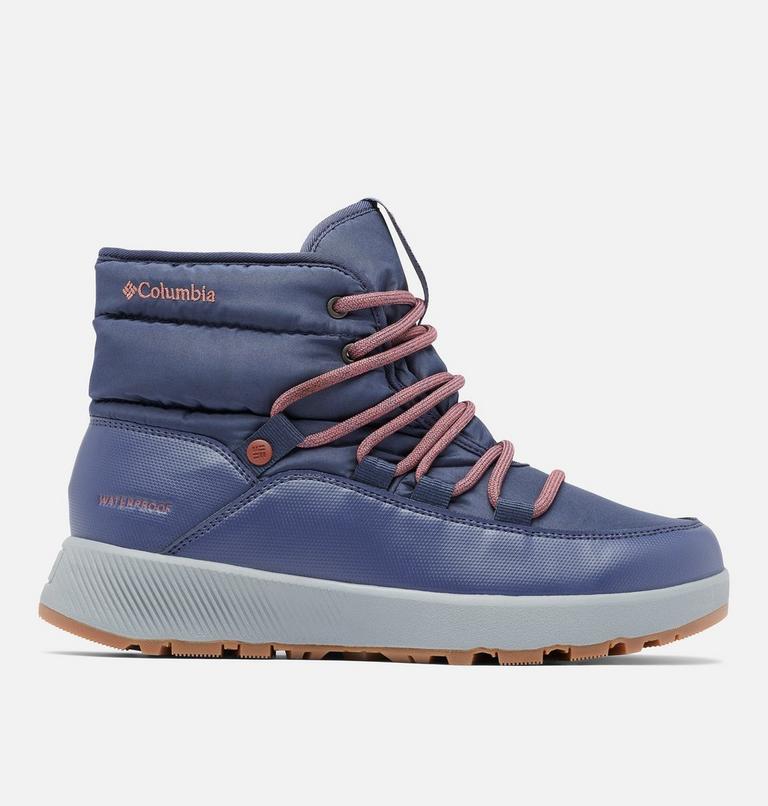 Botas de invierno de media caña Slopeside Village II Omni-Heat para mujer, Color: Nocturnal, Beetroot, image 1