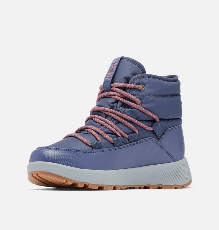 Botas de invierno de media caña Slopeside Village II Omni-Heat para mujer, Color: Nocturnal, Beetroot, image 6