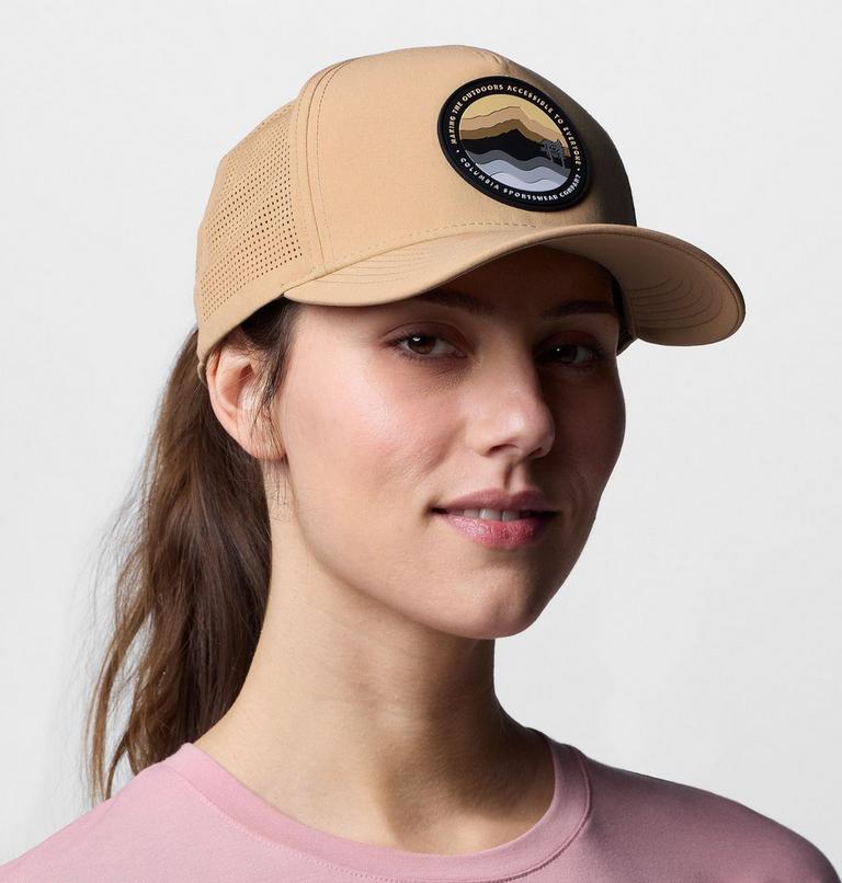 Unisex Mountaincap 3D Stretch Snap Back, Color: Canoe, Circular Linescape, image 5