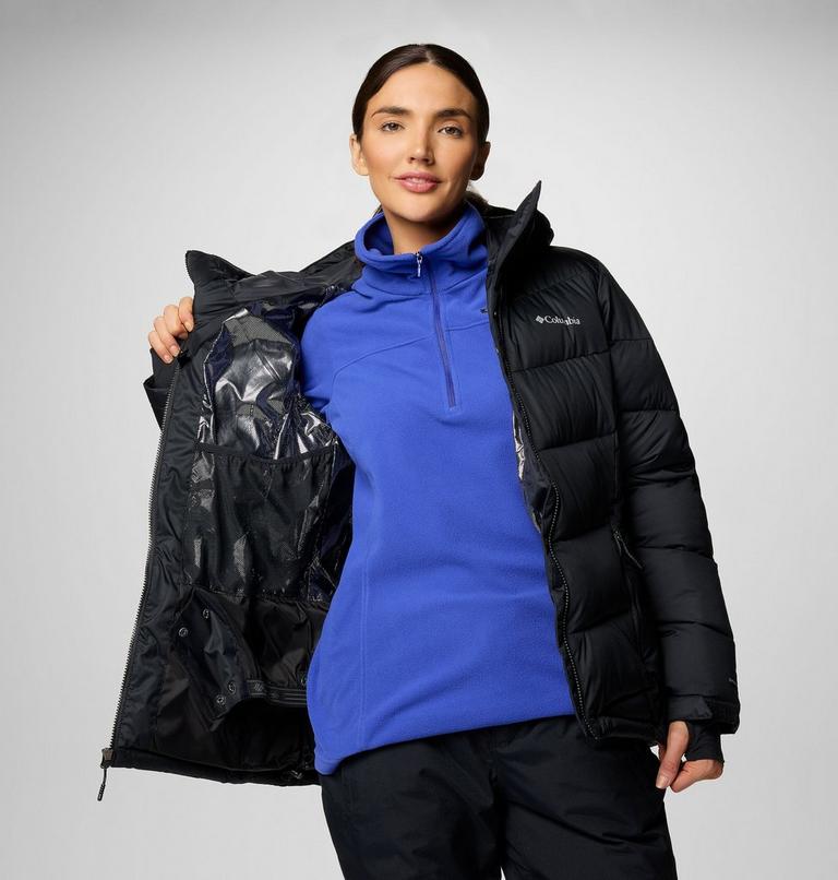 Women's Abbott Peak Insulated Waterproof Ski Jacket, Color: Black, image 6